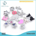 Wholesale folding fan custom charms, clip on charms